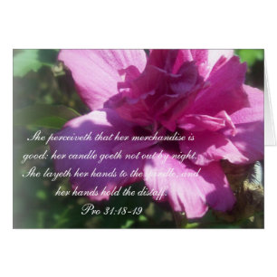 Proverbs 31 Collectie ~ Proverbs 31: 18-19