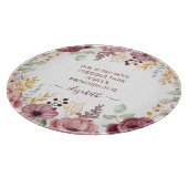 Proverbs 31 Elegant pastel pink flower  Snijplank (Hoek)