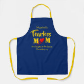 Proverbs 31 | FEARLESS MOM | Aangepast blauw Schort (Voorkant)