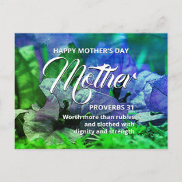 PROVERBS 31 Floral Happy Moederdag Briefkaart