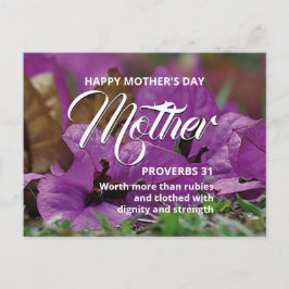 PROVERBS 31 Floral Happy Moederdag Briefkaart