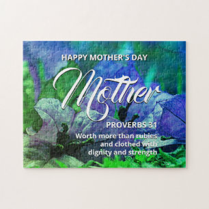 PROVERBS 31 Floral Happy Moederdag Legpuzzel