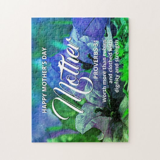 PROVERBS 31 Floral Happy Moederdag Legpuzzel (Verticaal)