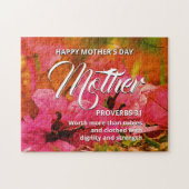 PROVERBS 31 Floral Happy Moederdag Legpuzzel (Horizontaal)