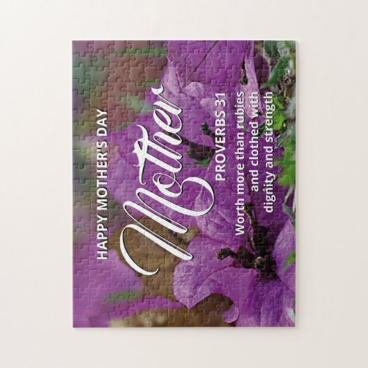 PROVERBS 31 Floral Happy Moederdag Legpuzzel (Verticaal)