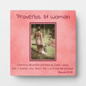 Proverbs 31 Fotofoto Roze perkament Fotoplaat (Voorkant)