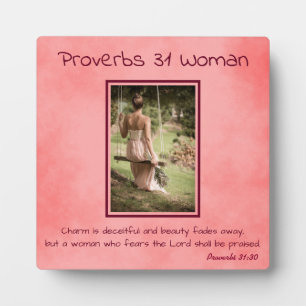 Proverbs 31 Fotofoto Roze perkament Fotoplaat