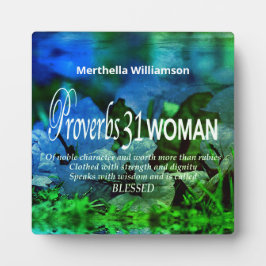 Proverbs 31 Inspirerend Christelijk Fotoplaat