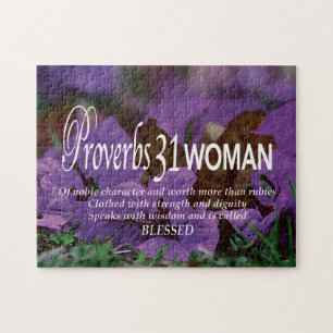 PROVERBS 31 Inspirerend Christelijk VROUW Legpuzzel