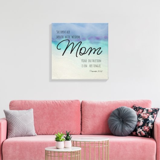 Proverbs 31 mam canvas afdruk (Insitu (Woonkamer))