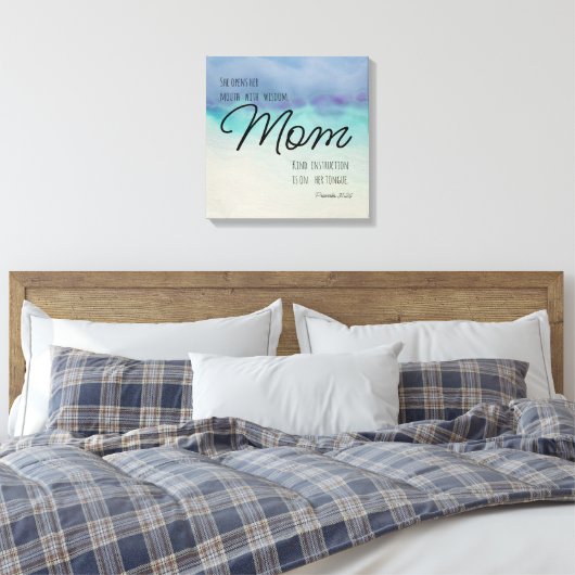 Proverbs 31 mam canvas afdruk (Insitu (Slaapkamer))