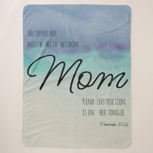 Proverbs 31 mam sherpa deken (Voorkant)