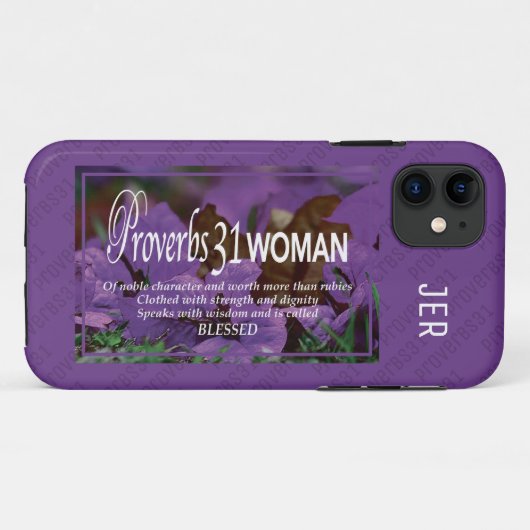PROVERBS 31 | Meer dan PAARSE roebelingen Case-Mate iPhone Case (Achterkant (horizontaal))