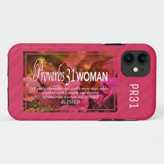 PROVERBS 31 | Meer waard dan roebel Case-Mate iPhone Case (Achterkant (horizontaal))