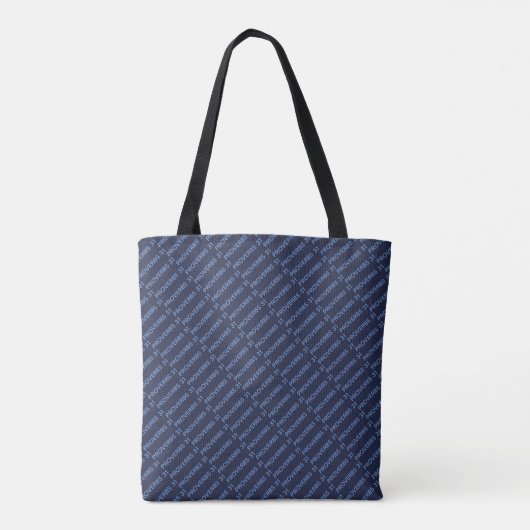 PROVERBS 31 Moederdag Birthday Blue Tote Bag (Achterkant)