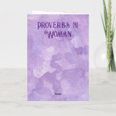 Proverbs 31 Moederdag Vouwkaart Kaart (Achterkant)