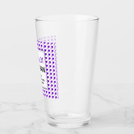 PROVERBS 31 Paarse VROUWEN Christelijk Drink Glas (Links)