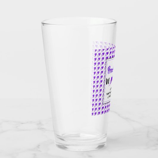 PROVERBS 31 Paarse VROUWEN Christelijk Drink Glas (Rechts)