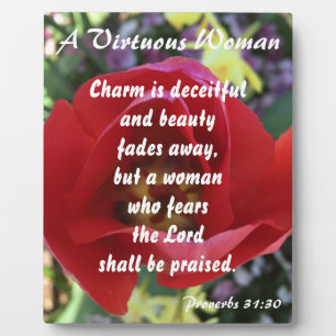 Proverbs 31 Roos voor vrouwen Fotoplaat