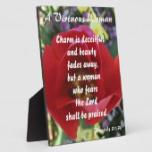 Proverbs 31 Roos voor vrouwen Fotoplaat (Zijkant)