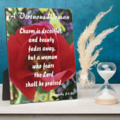 Proverbs 31 Roos voor vrouwen Fotoplaat (Zijkant)