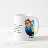 Proverbs 31 ROSIE RIVETER - Persoonlijk Koffiemok (Voorkant rechts)