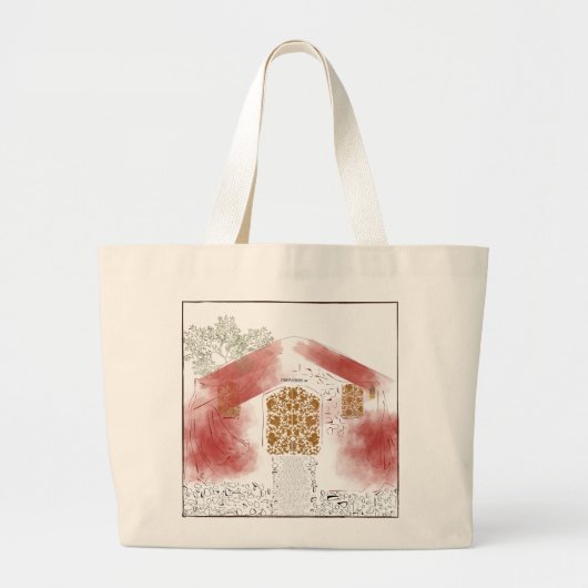 Proverbs 31 Scharlaken Rode Tote Tas (Voorkant)