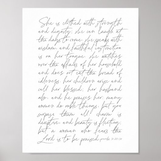 Proverbs 31-script poster (Voorkant)