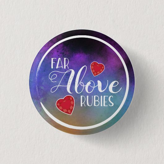 Proverbs 31 Vloeibare vrouw ver boven de roedel Ronde Button 3,2 Cm (Voorkant)