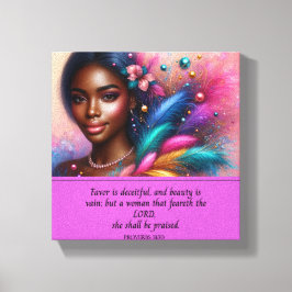 Proverbs 31 Vrouw Canvas Afdruk