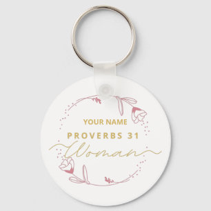 Proverbs 31 vrouw Christelijk Bijbelvers Sleutelhanger