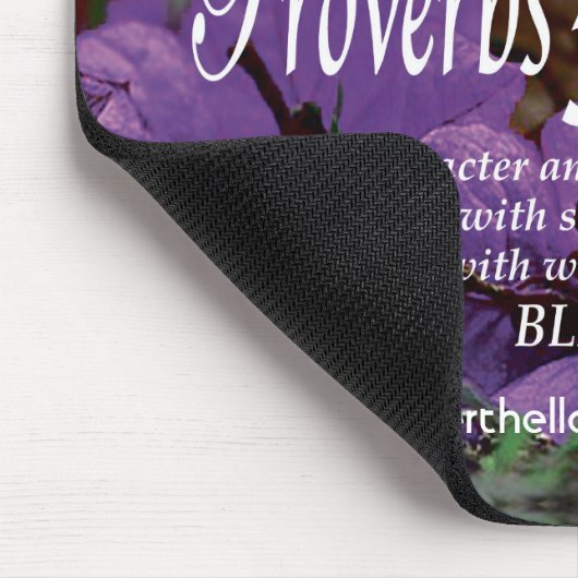 Proverbs 31 VROUW Christelijke scripts Persoonlijk Muismat (Hoek)