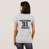 Proverbs 31 Vrouw T-shirt (Achterkant volledig)