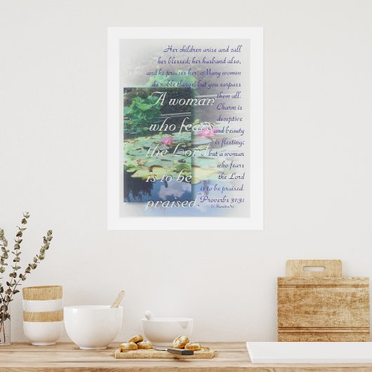 Proverbs 31 vrouwelijk poster (Keuken)