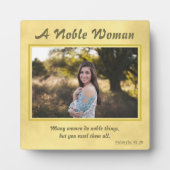 Proverbs 31 Vrouwelijke foto Fotoplaat (Voorkant)