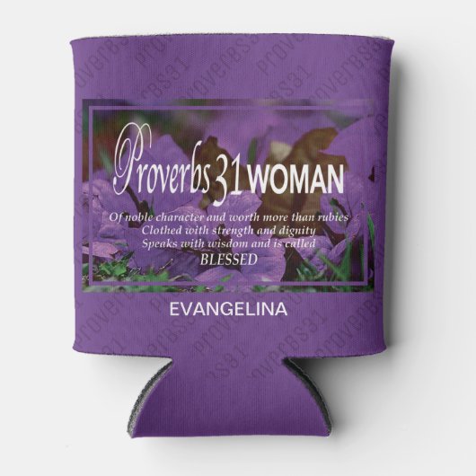 PROVERBS 31 VROUWEN - Persoonlijk Blikjeskoeler (Voorkant)