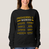 Proverbs 31 Woman Christian Women’s Sweatshirt (Voorkant)