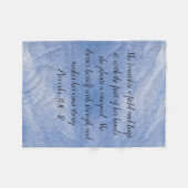 Proverbs 31 Woman Fleece Blanket Blue (Voorkant (Horizontaal))