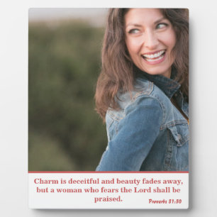 Proverbs 31 Woman Gift Fotoplaat
