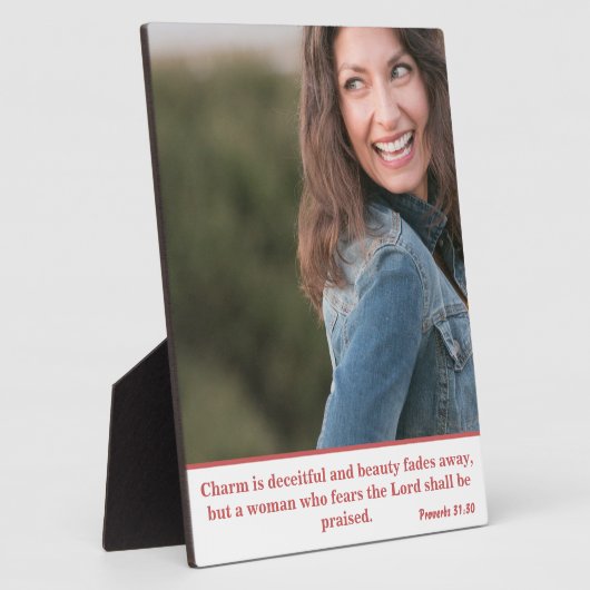 Proverbs 31 Woman Gift Fotoplaat (Zijkant)