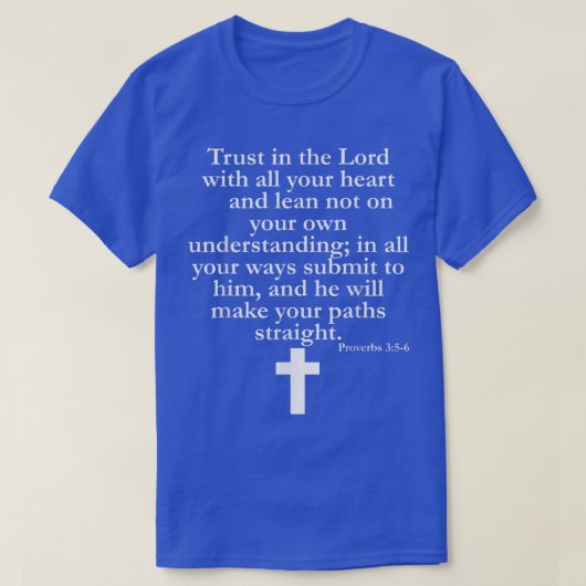 Proverbs 356 ChristianScripture Religious T-shirt (Design voorkant)