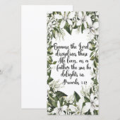 Proverbs 3:12, Waterverf Bijbel bladwijzer (Voorkant / Achterkant)