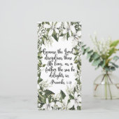 Proverbs 3:12, Waterverf Bijbel bladwijzer (Staand voorkant)