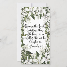 Proverbs 3:12, Waterverf Bijbel bladwijzer