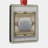 Proverbs 3:13 Wisdom Gold Christelijke Bijbelprijs Metalen Ornament (Rechts)
