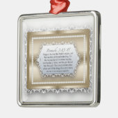 Proverbs 3:13 Wisdom Gold Christelijke Bijbelprijs Metalen Ornament (Links)