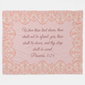 Proverbs 3:24 deken (Voorkant (Horizontaal))