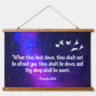 Proverbs 3:24 hangend wandkleed