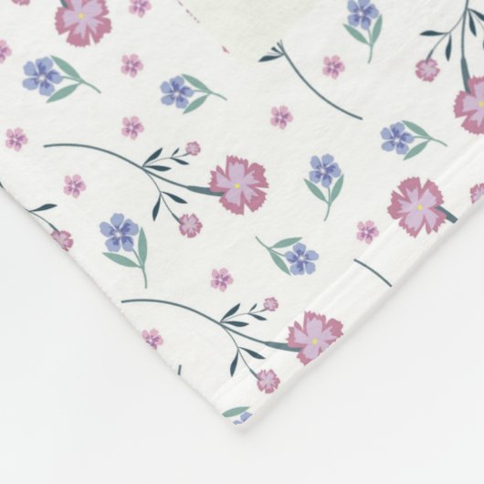 Proverbs 3:3–4 Floral Scripture  Fleece Deken (Hoek)