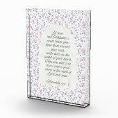 Proverbs 3:3–4 Floral Scripture  Fotoblokken (Rechts)